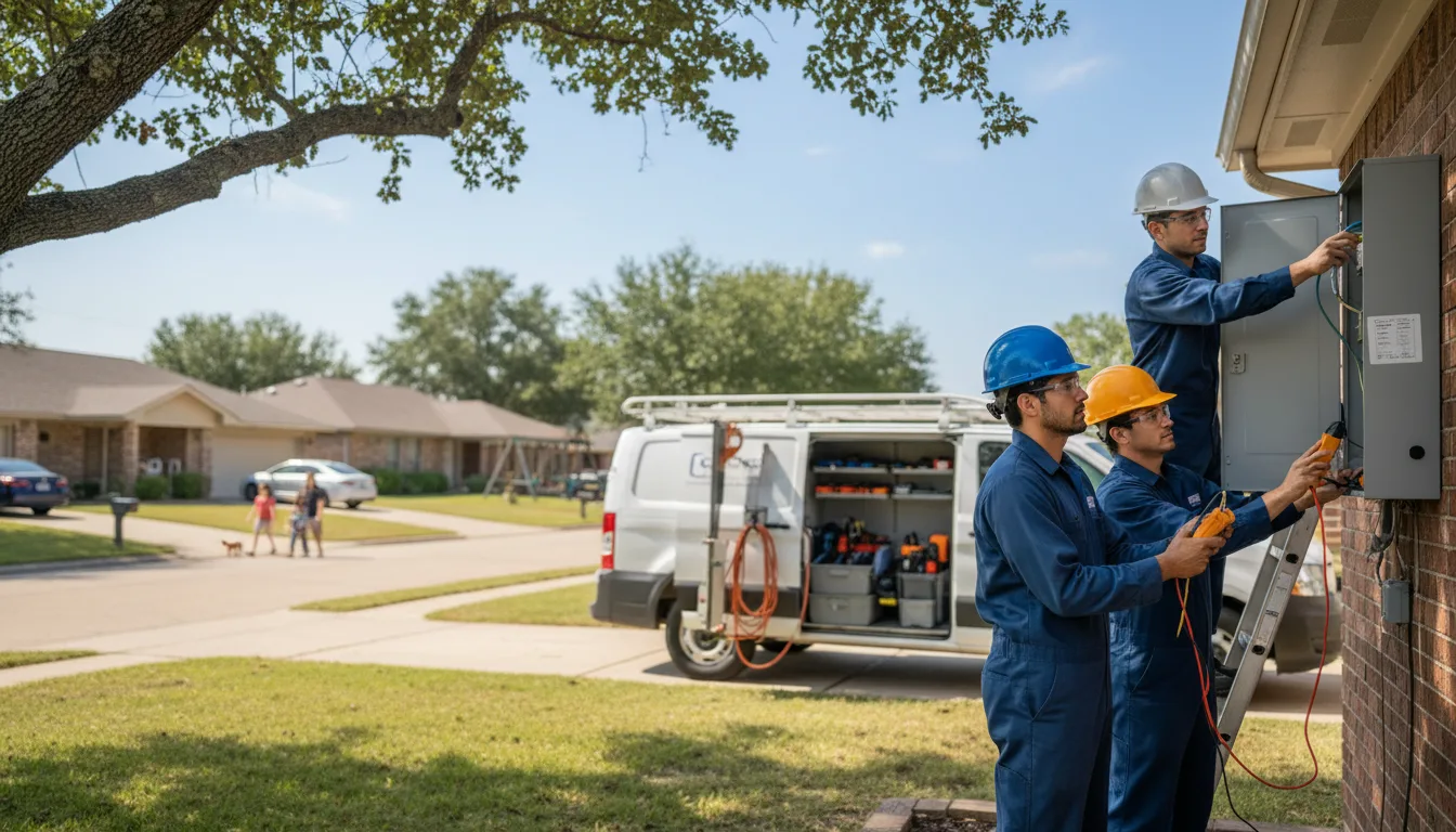 Certified electrician providing emergency electrical services in Fort Cobb, OK